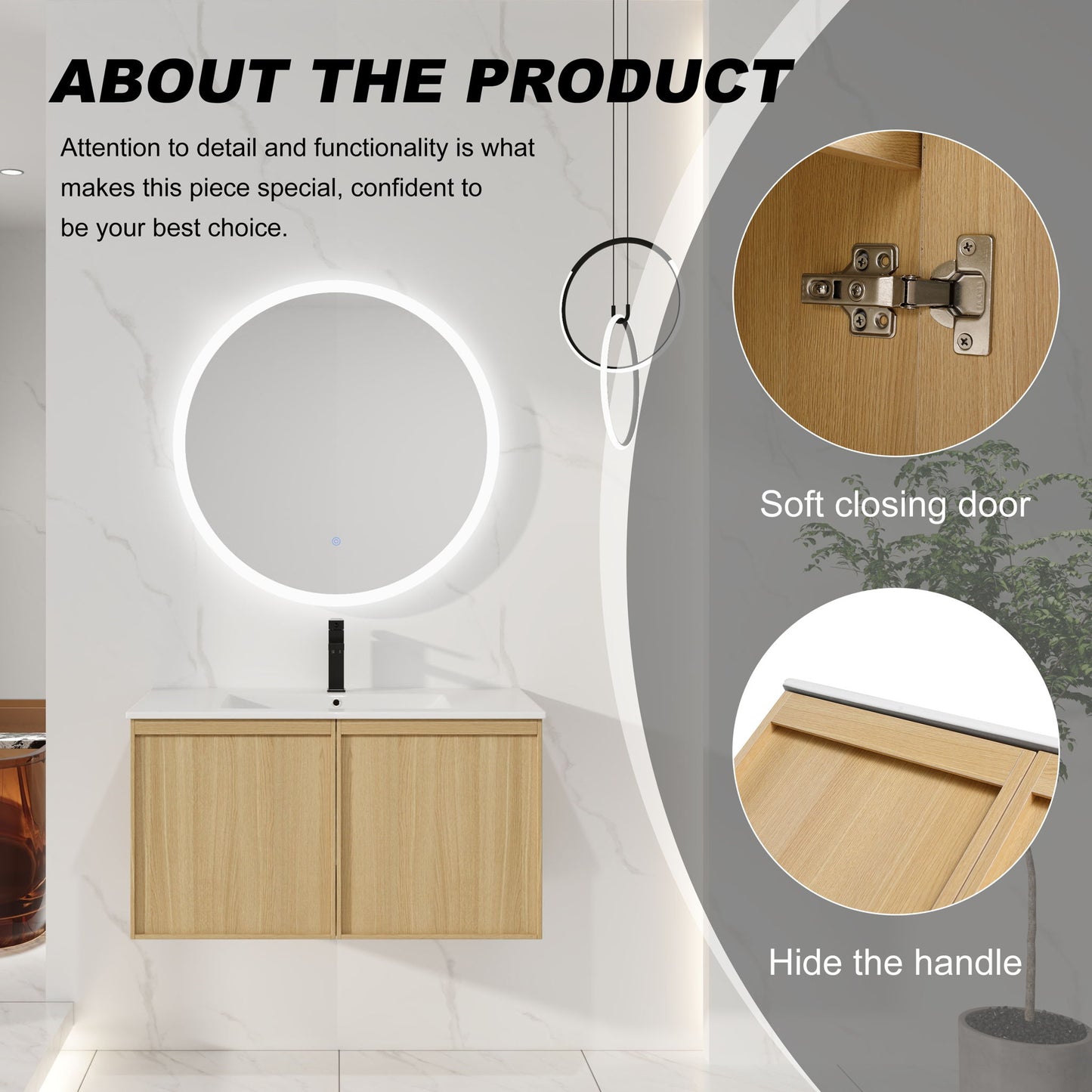 Floating Bathroom Vanity With Sink Combo