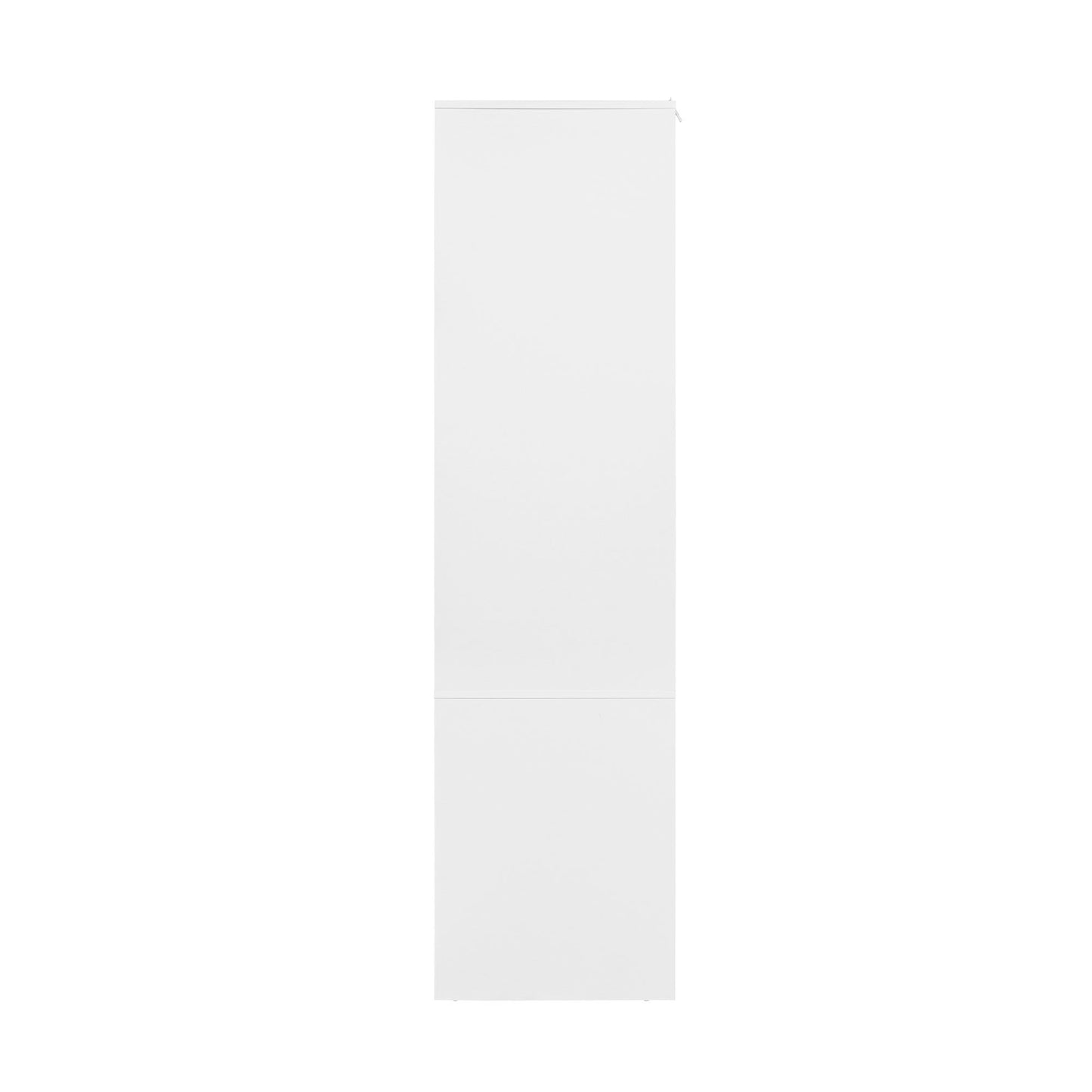 Hollow Pattern 2 Door 3 Drawer Wardrobe, The Collision Of Wood Color, Suitable For Bedrooms And Dressing Rooms - White