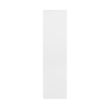 Hollow Pattern 2 Door 3 Drawer Wardrobe, The Collision Of Wood Color, Suitable For Bedrooms And Dressing Rooms - White