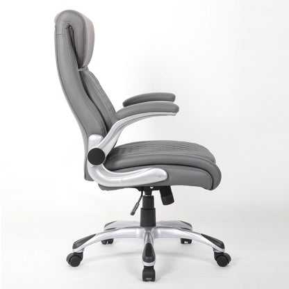 High Back Ergonomic Executive Office Chair, Adjustable Height And Lumbar Support For Home & Office - Antique Gray