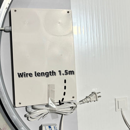 LED Bathroom Mirror, Anti Explosion Glass, Rust Resistant, Anti Fog, Tri Color