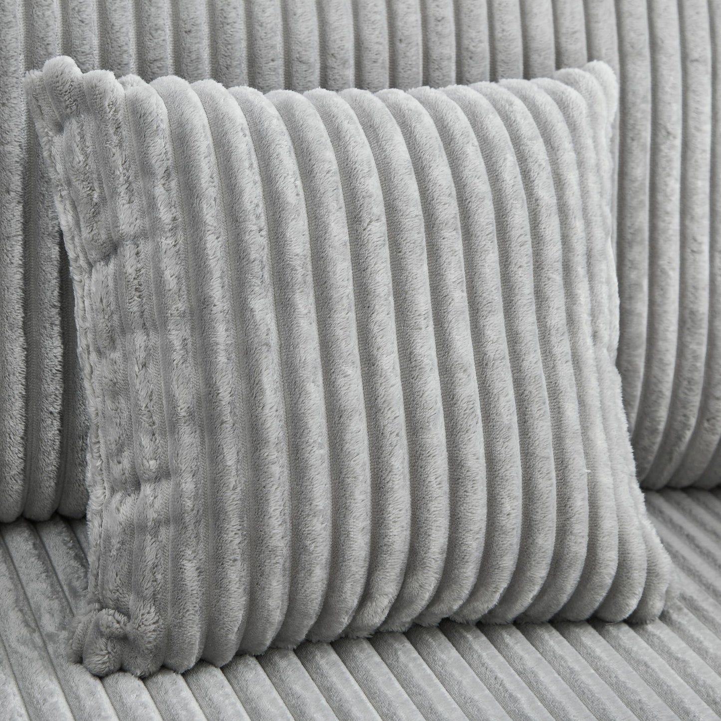 Modern Chaise Sofa With Adjustable Backrest, Cup Holders, Phone Holder & Storage Compartments For Living Room