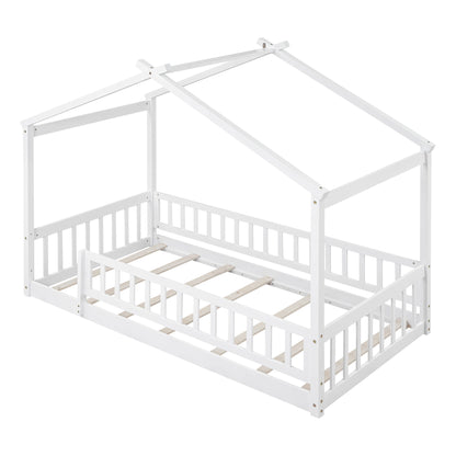 Bed House Bed Frame With Fence