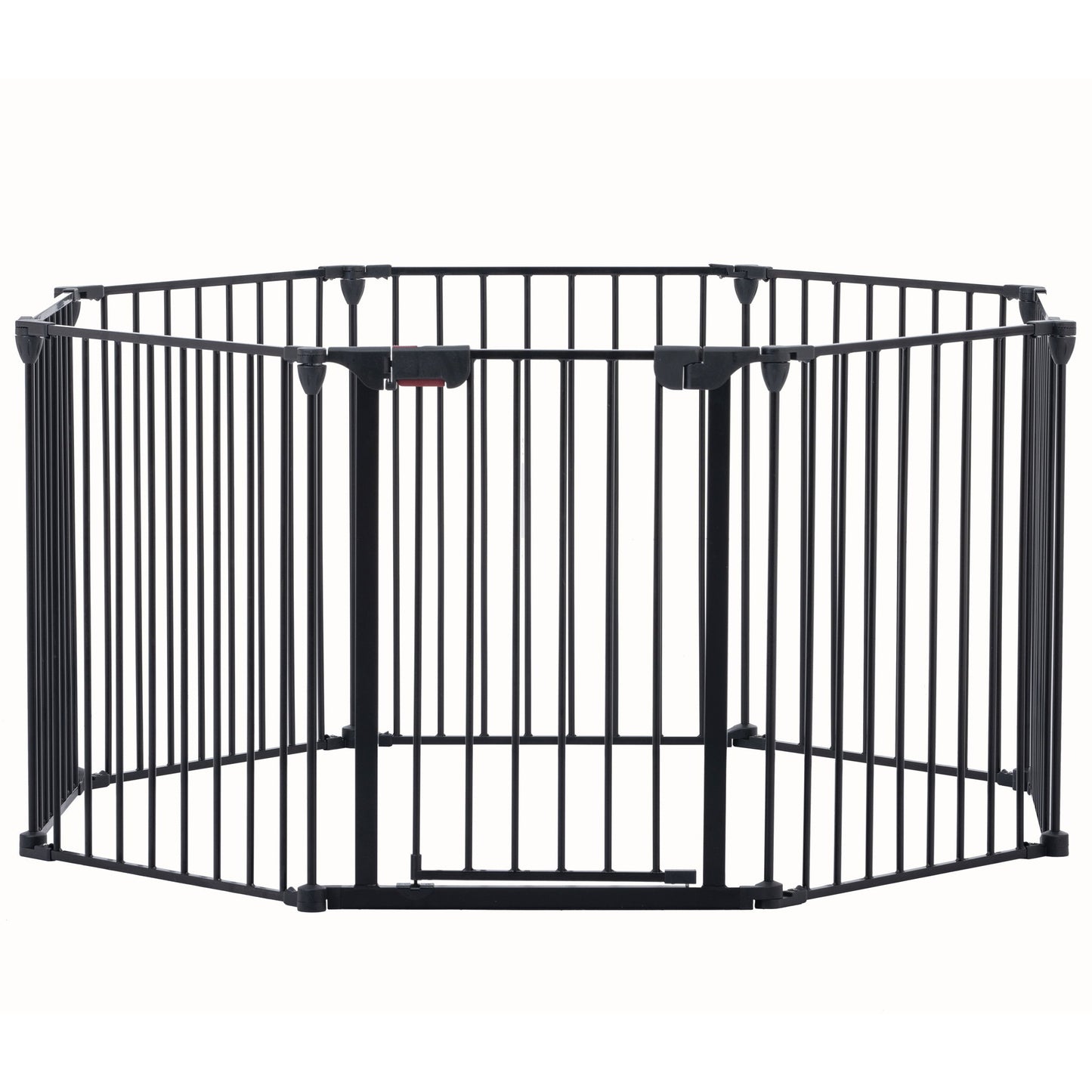 Adjustable Safety Gate Play Yard Metal Doorways Fireplace Fence Christmas Tree Fence Gate For House Stairs Gate Prohibited Area Fence