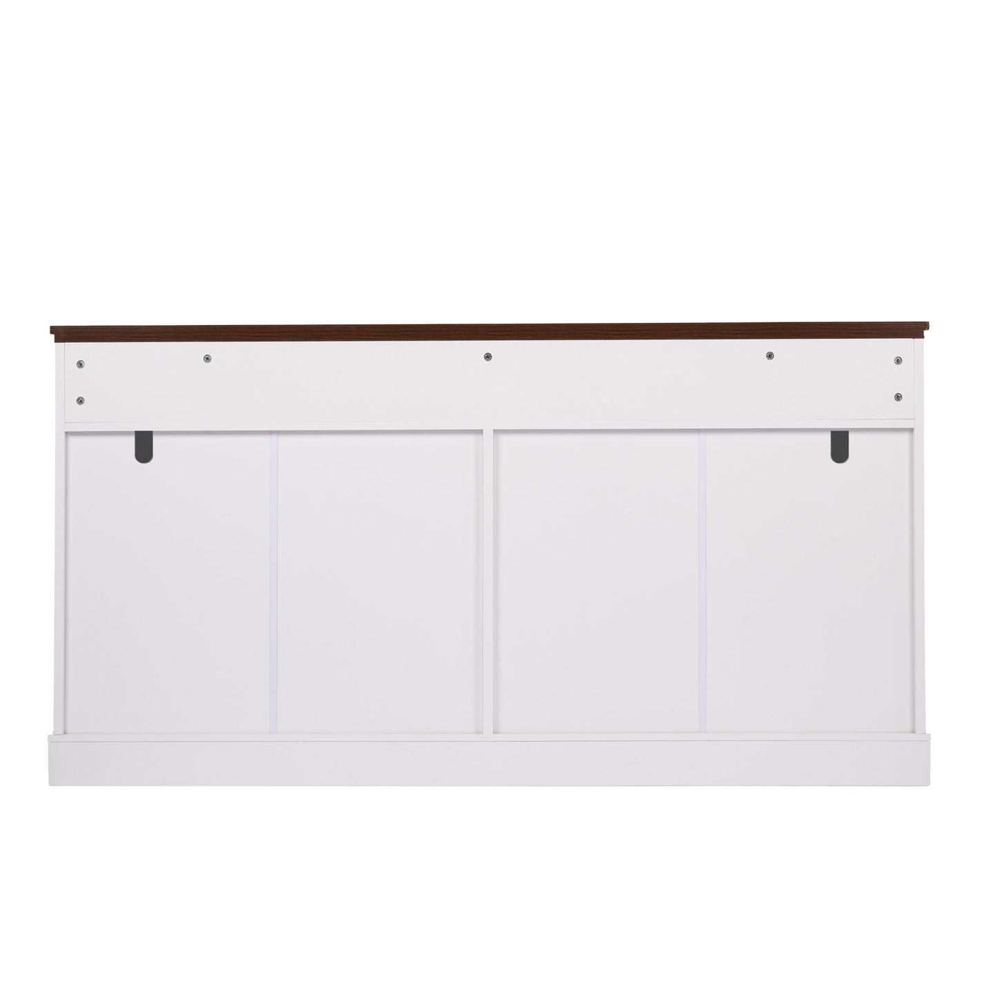 Fluted Sideboard Buffet Cabinet With 4 Doors And 3 Drawers