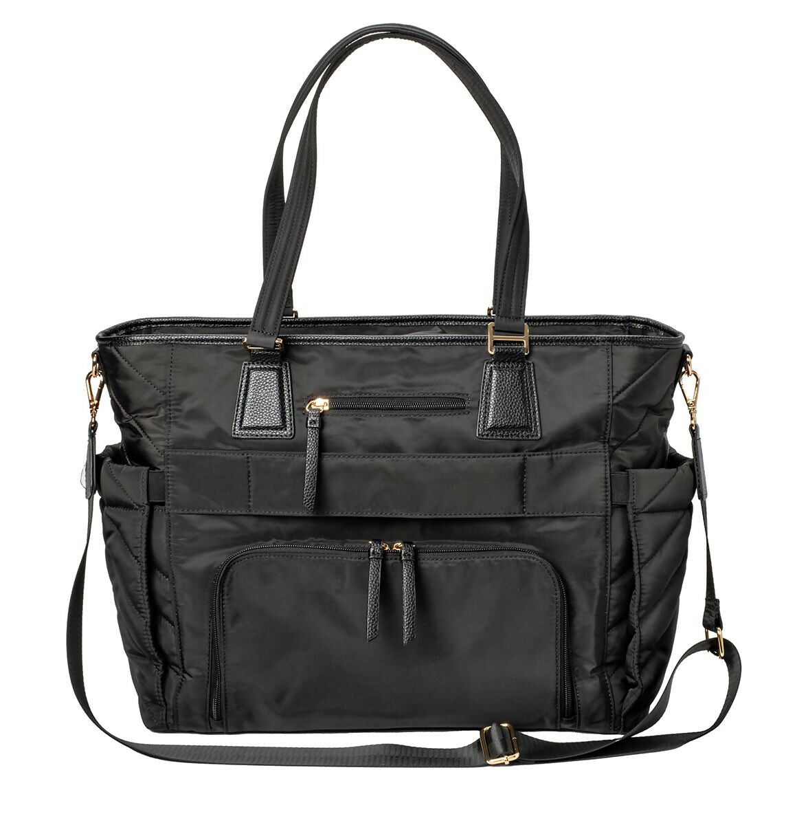 MinkeeBlue Puffer Ella Tote with Lunch & Shoe Bag