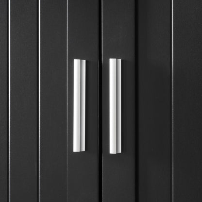 Freestanding Tall Bathroom Cabinet With Soft Close Doors And Adjustable Shelves