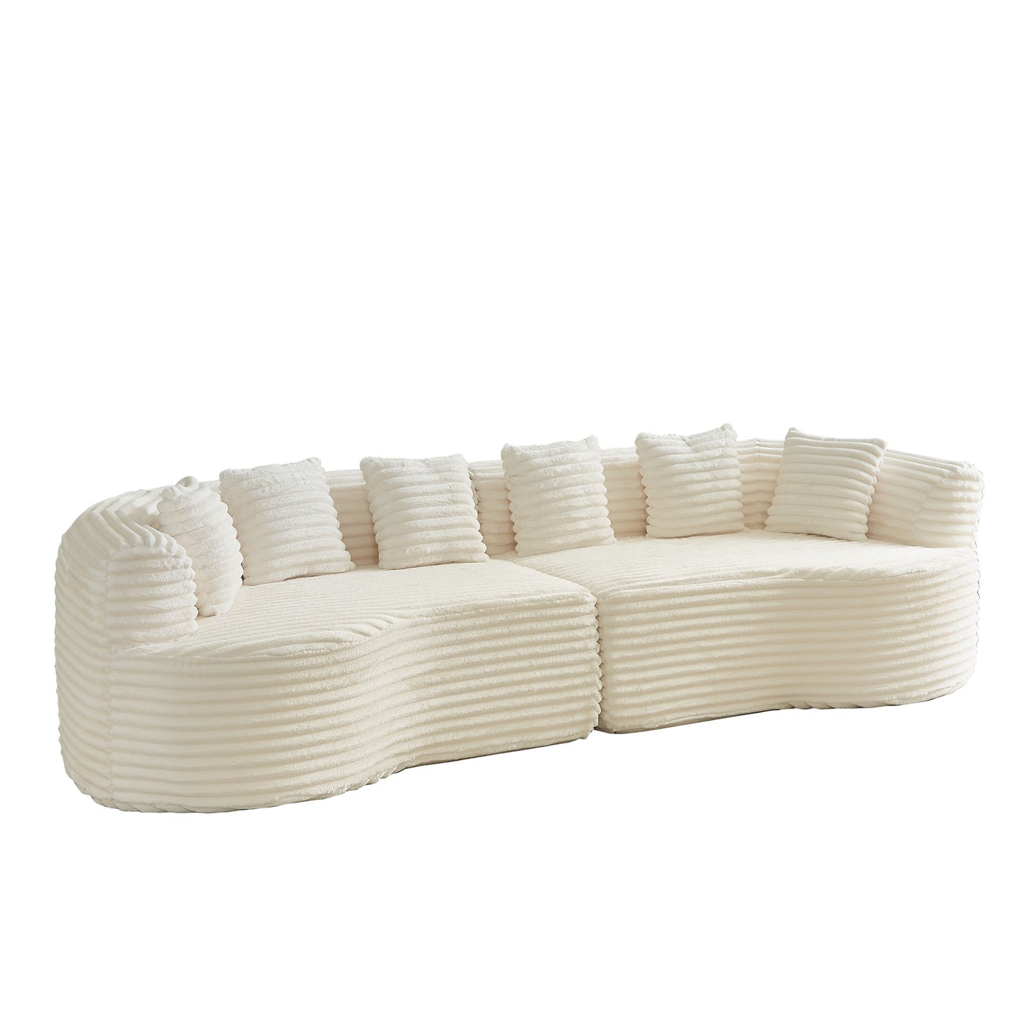 Sectional Sofa, Oversized 4 Seater With Deep Seat Design