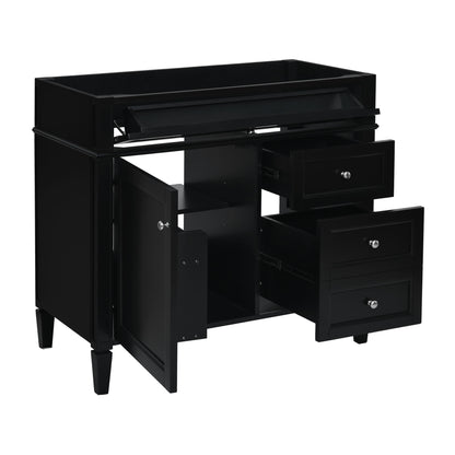 Bathroom Vanity With 2 Drawers And Tip-Out Drawer, Storage Cabinet