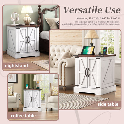 Nightstand With Adjustable Shelf