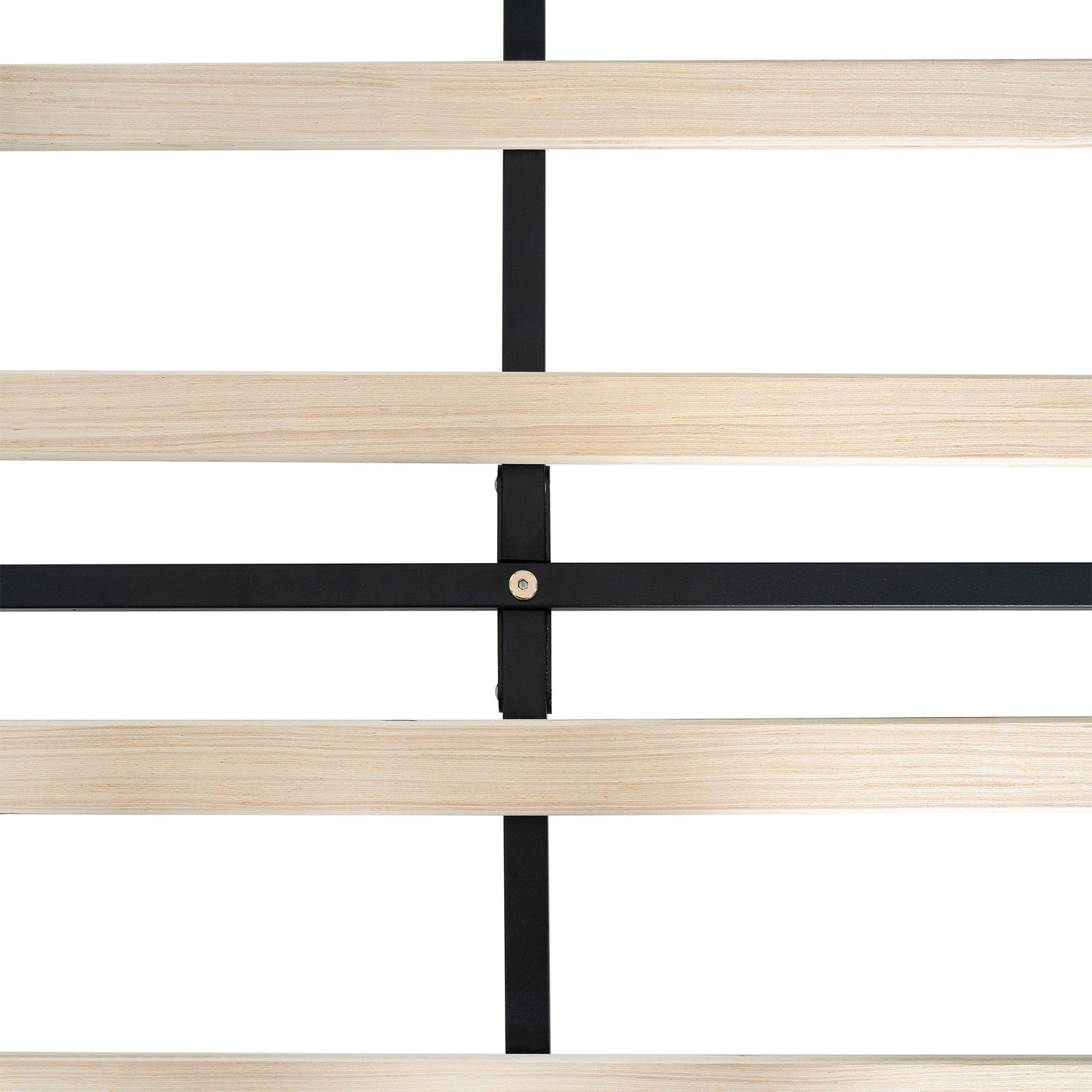 Modern Upholstered Platform Bed Frame With Button Tufted Fabric Headboard