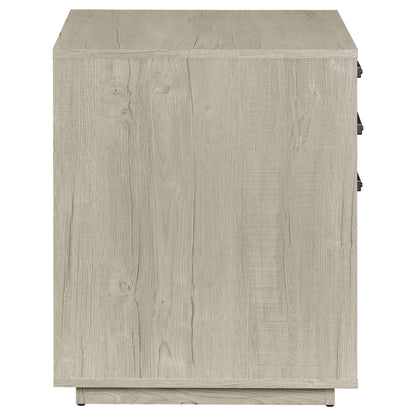 Loomis - 3 Drawer Home Office File Cabinet - White / Gray