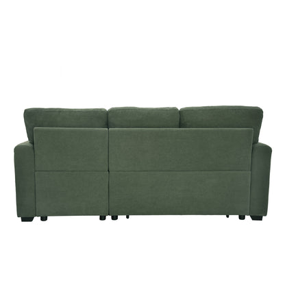Sleeper Sectional With Pull Out Bed, Reversible Chaise