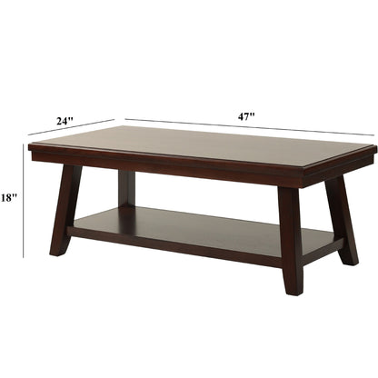 3 Piece Occasional Table Se, Coffee Table, End Table & Sofa Table - Walnut