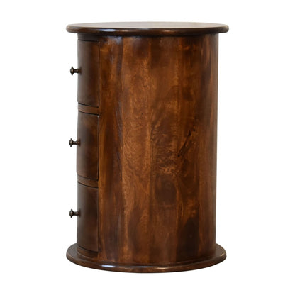 3 Drawer Drum - Chestnut