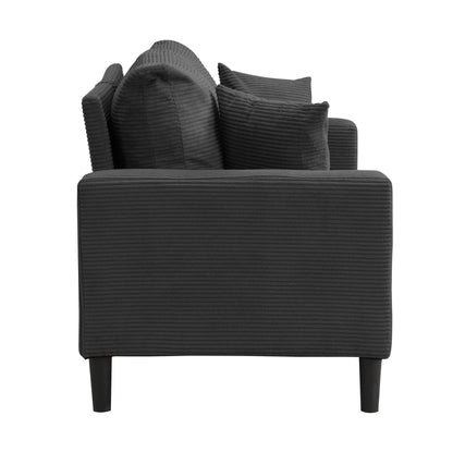 Modern Upholstered 2 Piece Sofa Set With 3 Seater And 2 Seater