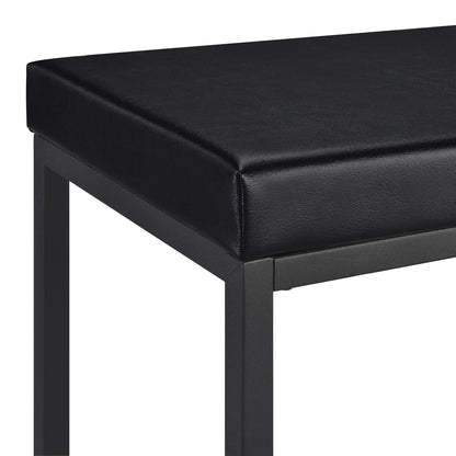 Klekner - 4 Piece Counter Height Table Set With Nesting Tables And Backless Stools - Charcoal