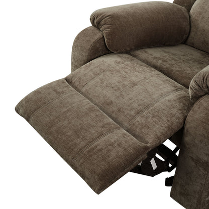 Upholstered Manual Recliner Chair With 3 Adjustable Backrest Positions