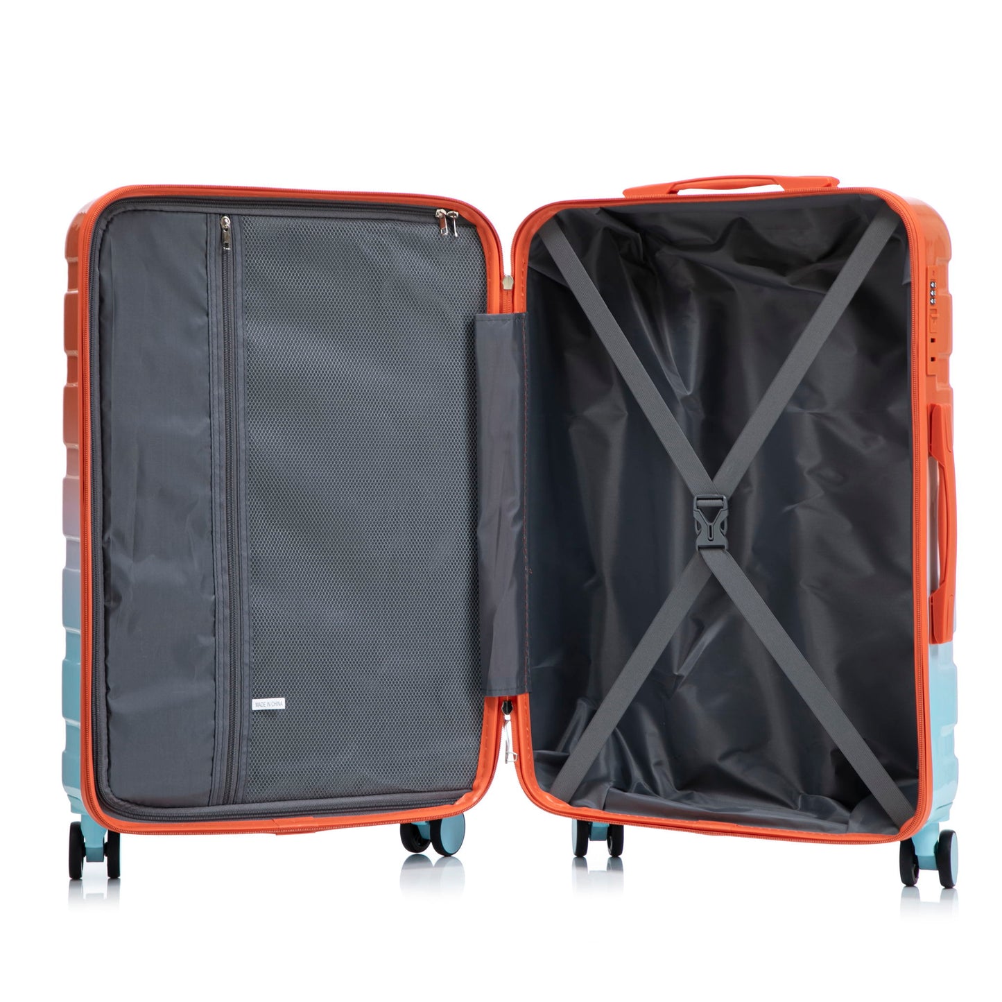 Luggage Set 20" /24" /28" With Combination Lock And Silent Wheels