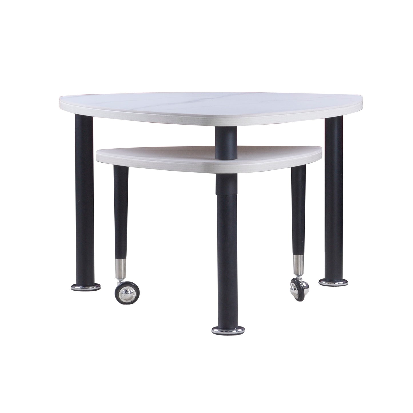 360 Degree Rotatable Coffee Table With Solid Legs