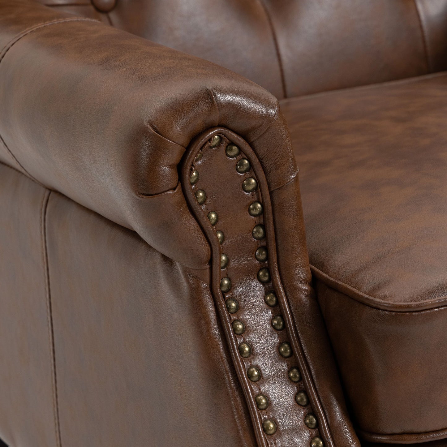 Modern Accent Armchair With Sturdy Wood Legs
