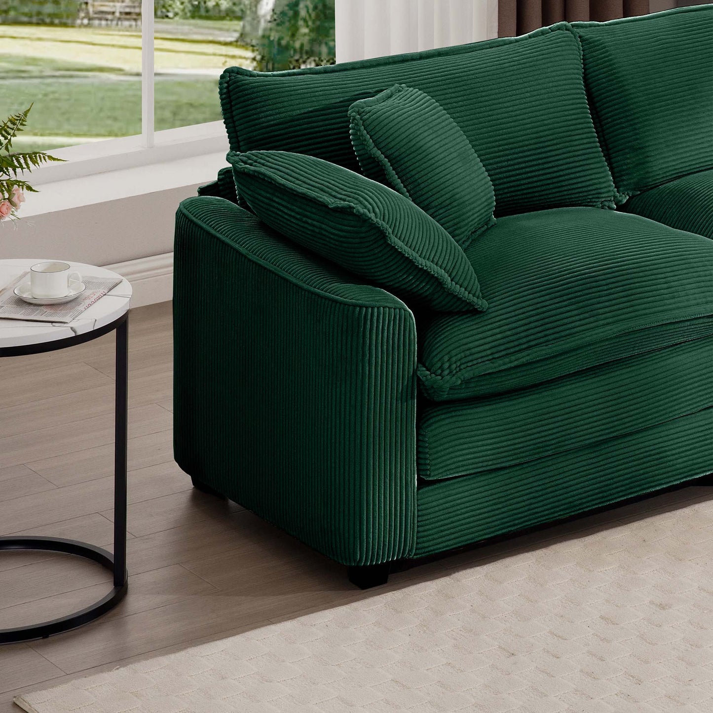 Elegant Oversized Sectional Sofa Set With Deep Seats And Flexible Layout