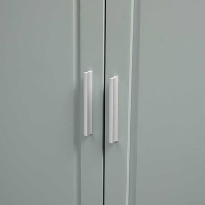 Tall Wide Storage Cabinet With Doors, 3 Drawers