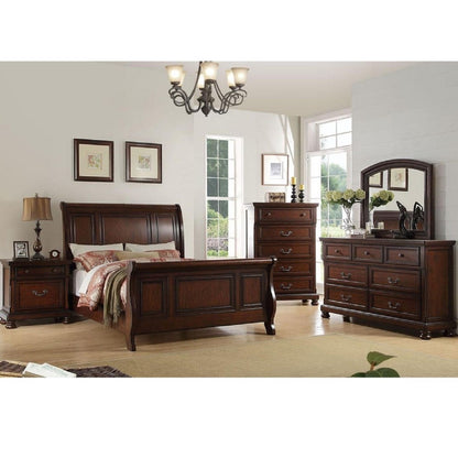 Bed With 2 Panel Headboard And Footboard