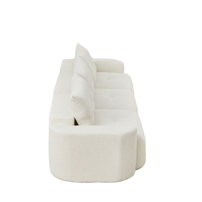 3 Seater With Thickened Armrests Sofa For Living Room