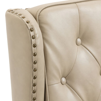 Modern Accent Armchair With Sturdy Wood Legs