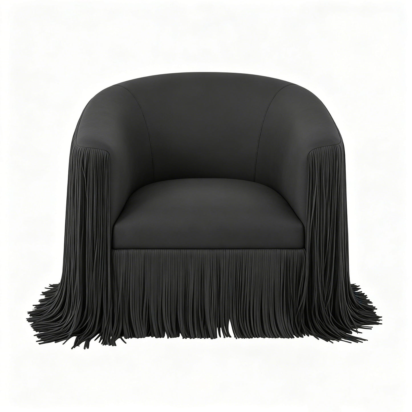 Isle - Swivel Chair With Fringe Accent