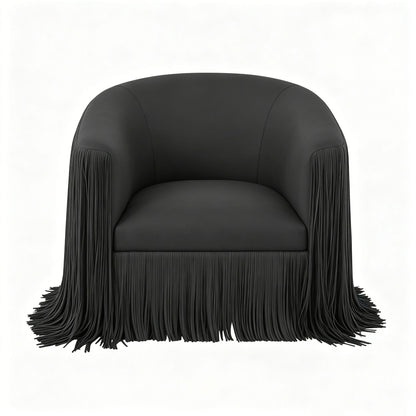 Isle - Swivel Chair With Fringe Accent