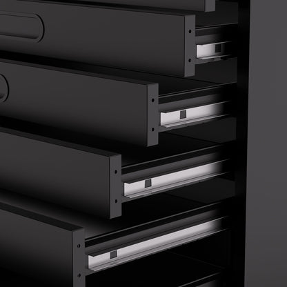 Rolling Tool Cabinet Heavy Duty Garage Storage With Lockable Doors & Drawers