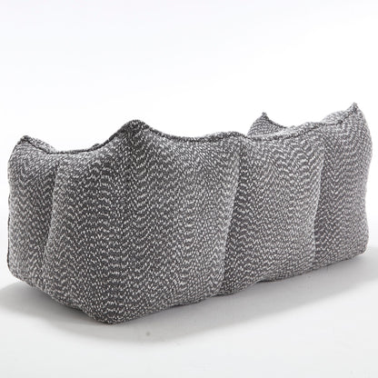 Comfortable Dual Beanbag Chair With High Resilience Foam Core For 2 People