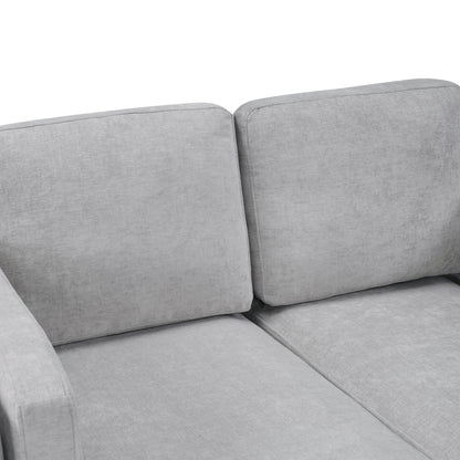 Chaise Lounge Sofa Bed With Dual Layer Armrests For Living Room