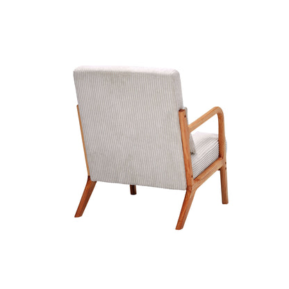 Accent Arm Chair With Pillow Upholstered
