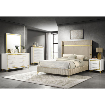 Malcolm - 6 Drawer Dresser With Mirror - White