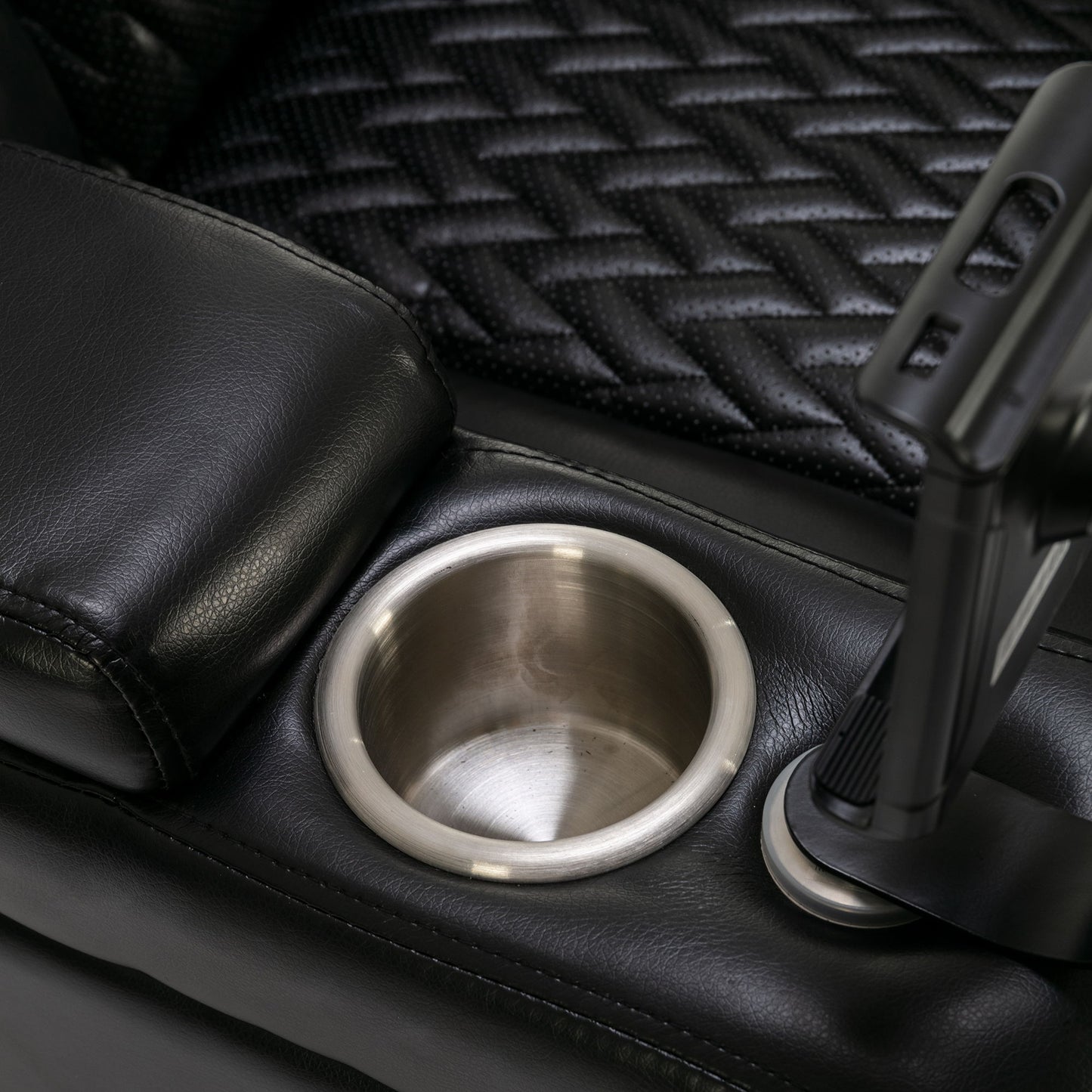 270 Degree Swivel Power Recliner With Tray Table, Phone Holder, Cup Holder, USB Port