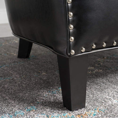 Enigmatica - Upholstered Club Chair With Nailhead Trim