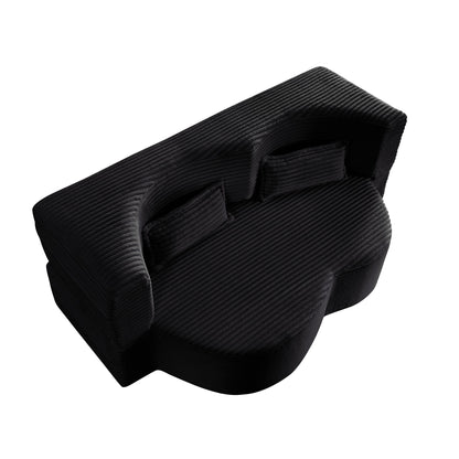 Floor Convertible Sleeper Sofa Bed With 2 Pillows