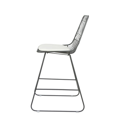 Yearning - Iron Counter Stool With Water Resistant Cushion