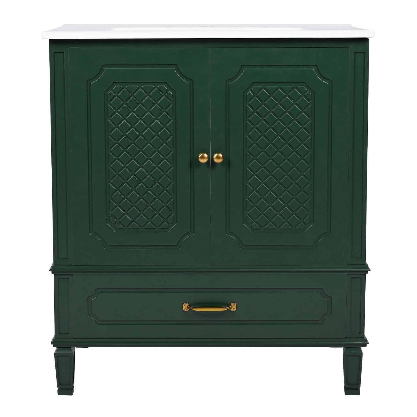 Bathroom Vanity With Sink, Soft Closing Door, Multi Functional Storage