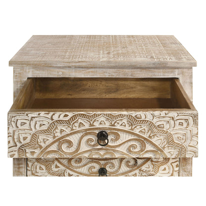 Kenzie - 3 Drawer Mandala Cabinet - White