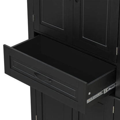 Bathroom Storage Cabinet With Multifunctional Storage Space, Drawer With Slide Rails, Adjustable Shelf