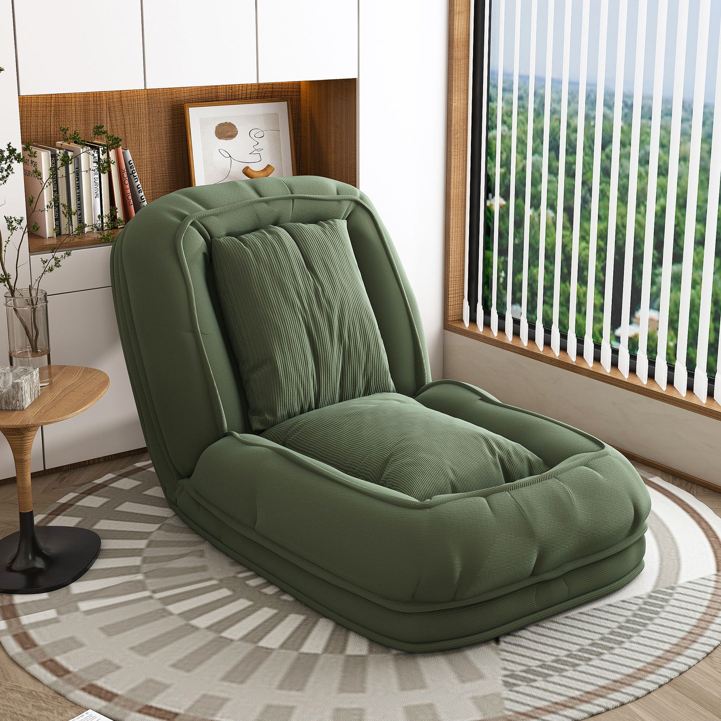 Upholstered Foldable Lazy Sofa Bed For Adults And Pets