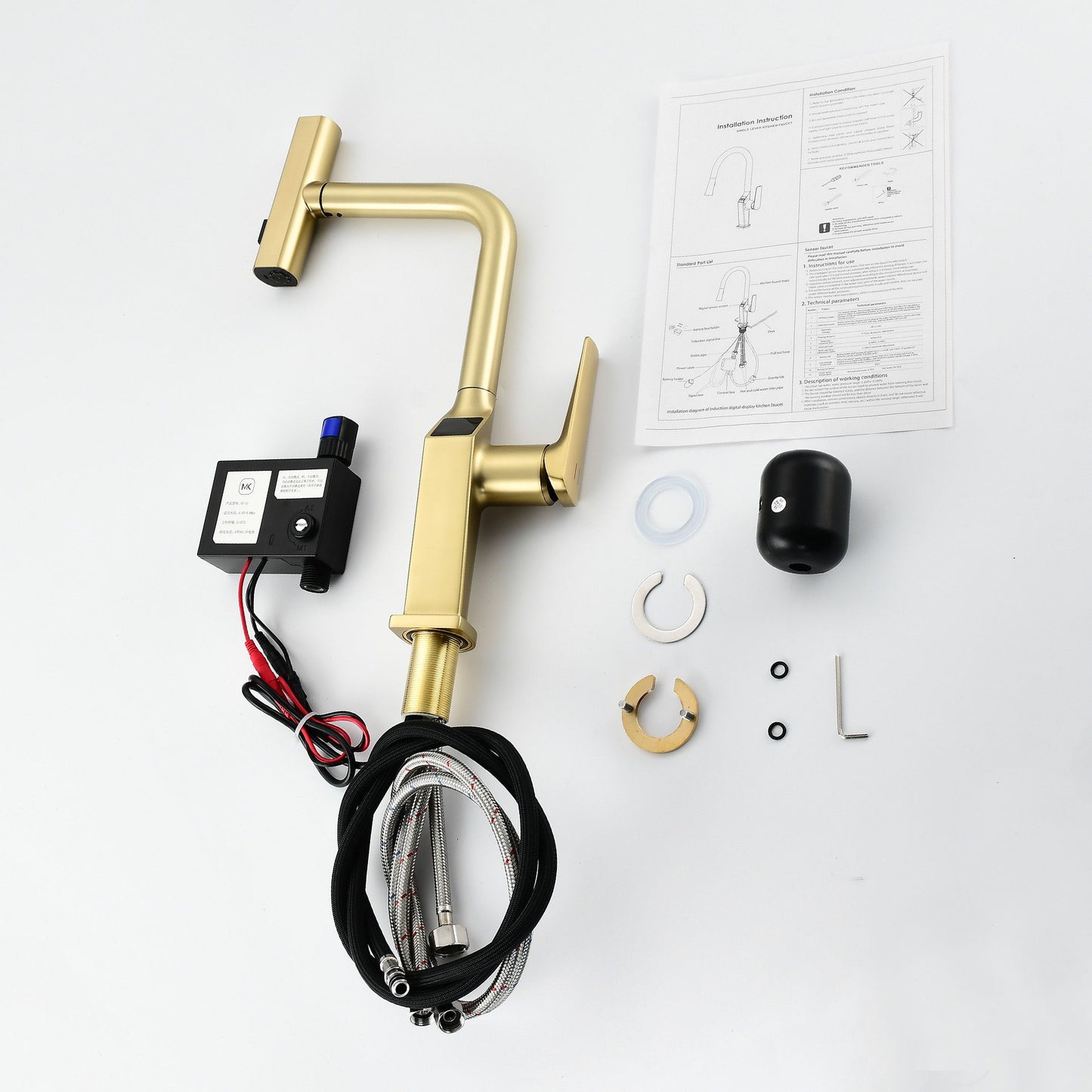 Touchless Kitchen Faucet With LED Display