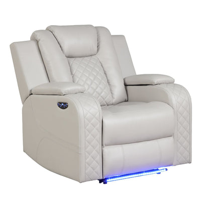Benz - LED & Power Recliner With Adjustable Headrests And Ambient LED Lighting
