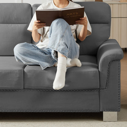 3 Seater Elegant Stationary Sofa