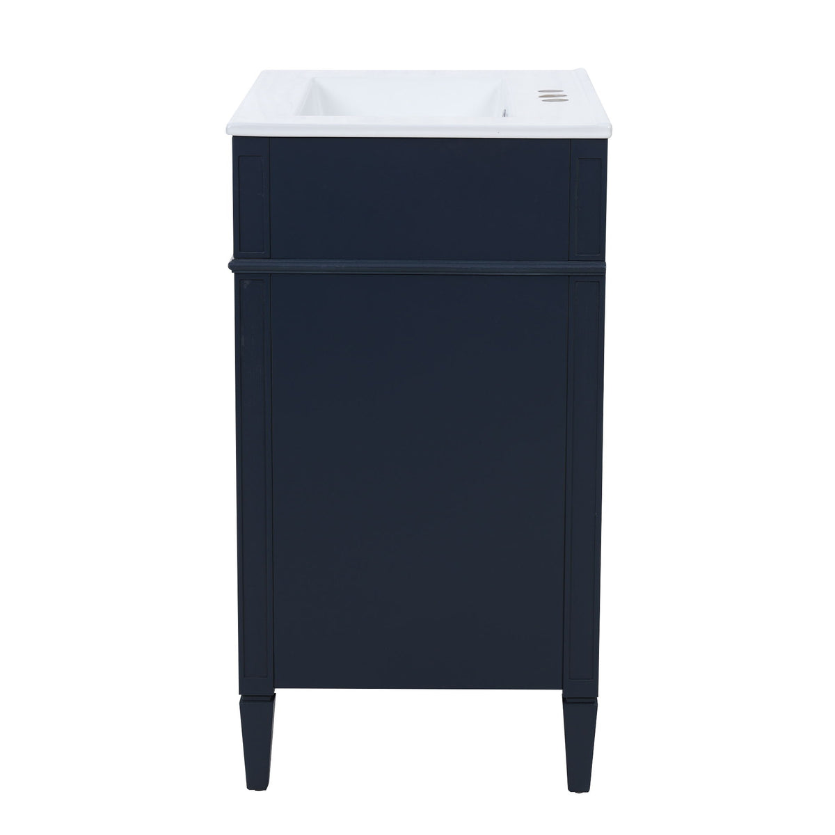 Bathroom Vanity With Top Sink, Storage Cabinet With 2 Drawers And Tip-Out Drawer