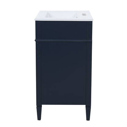 Bathroom Vanity With Top Sink, Storage Cabinet With 2 Drawers And Tip-Out Drawer